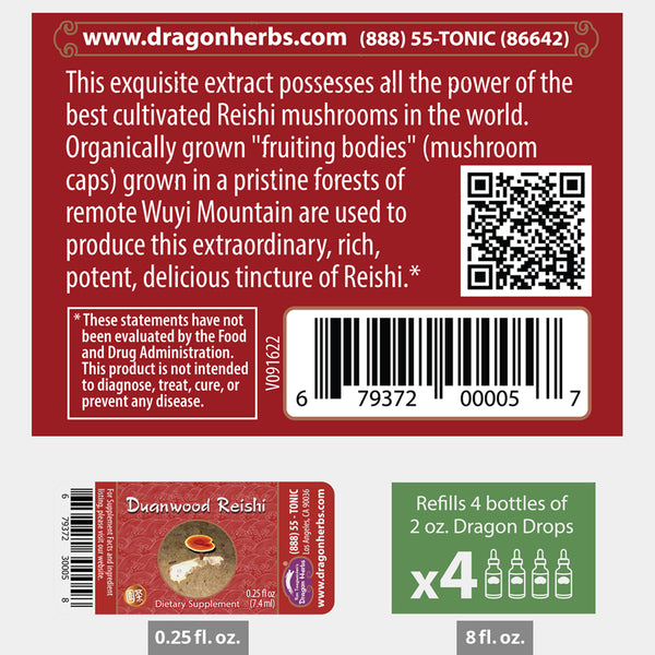 Dragon Herbs - Duanwood Reishi Drops (240ml/8floz)