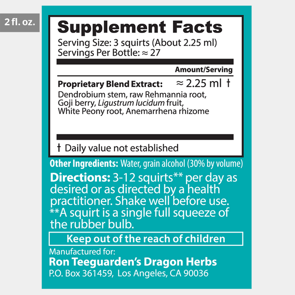 Dragon Herbs - Yin Replenisher Drops (2floz)