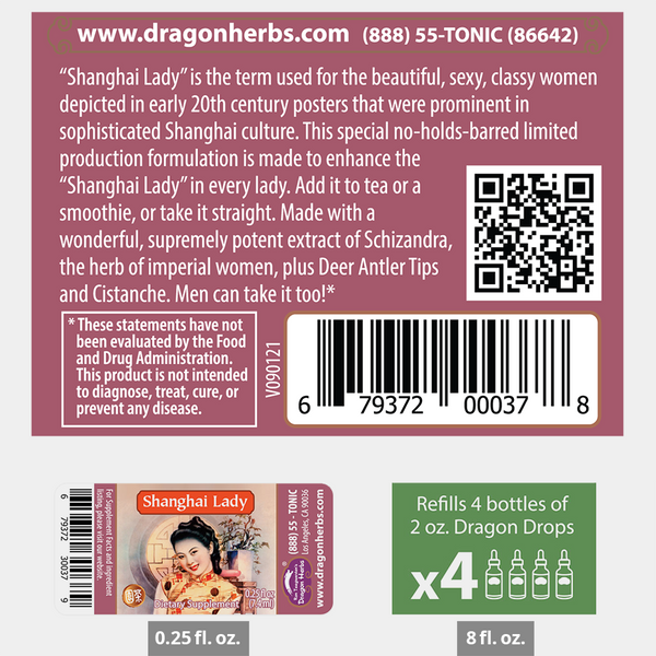 Dragon Herbs - Shanghai Lady Drops 60ml (2floz)