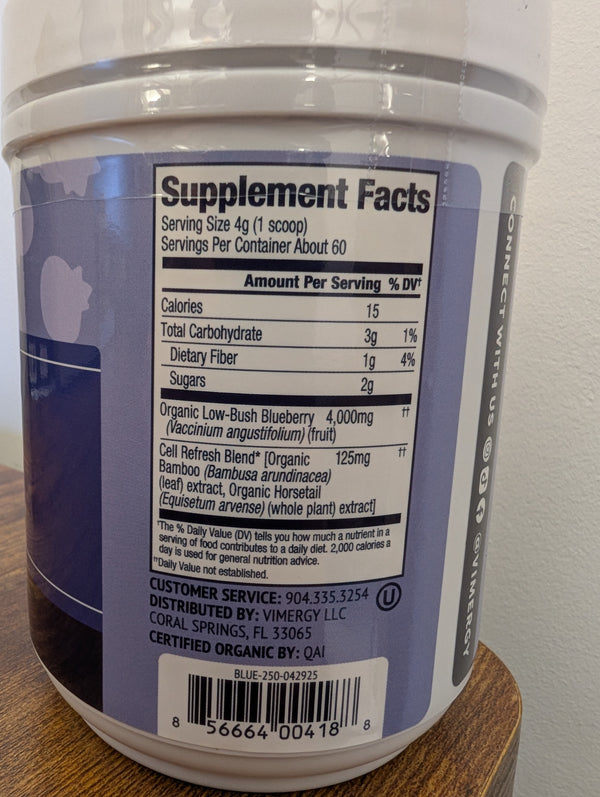 Vimergy Herbs - Wild Blueberry Powder 250g (Brain Body Protect)