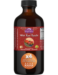 Thumbnail for Dragon Herbs Wild Red Reishi Drops 240ml (8floz)