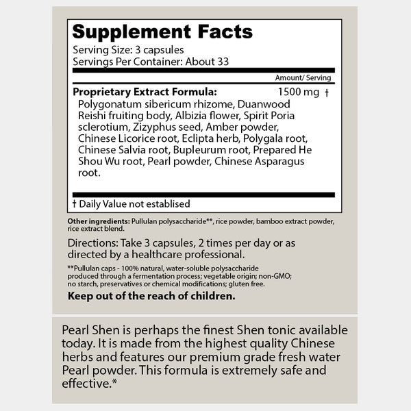 Dragon Herbs Pearl Shen 100Caps (470mg)