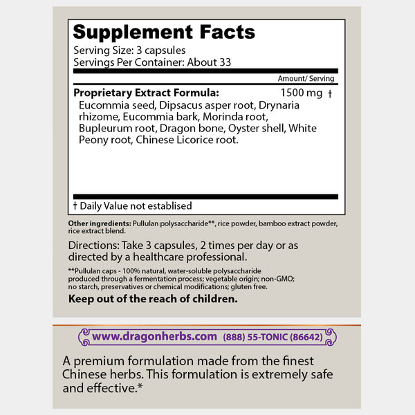 Dragon Herbs - Strong Bones (100 Capsules/500mg)