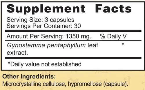 Jing Herbs - Gynostemma Capsules (90caps/450mg)