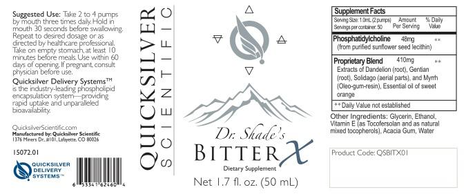 Best Before November 2024 - QuickSilver Scientific® | Dr Shade's BitterX 50ml