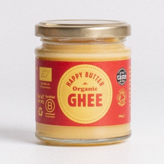 Happy Butter - Cultured Organic Ghee 150g Jar
