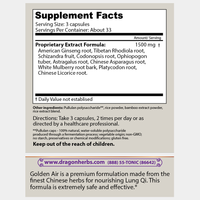 Thumbnail for Dragon Herbs - Golden Air 500mg 100caps