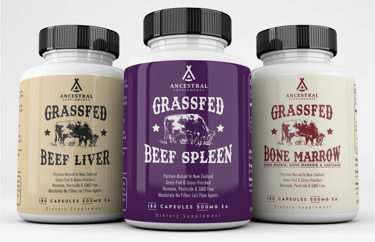 Ancestral Supplements - Blood Builder Stack (Liver, Spleen, Marrow)