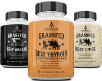 Thumbnail for Ancestral Supplements - Best Sellers Bundle (Beef Organs, Beef Thyroid, Beef Liver - Supports energy, digestion, thyroid health, and overall well-being)