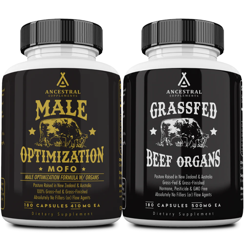 Ancestral Supplements - MOFO & Beef Organs Bundle (Supports male health, digestion, energy, and more)