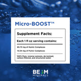 Thumbnail for Micro-BOOST humic minerals Supplement Facts