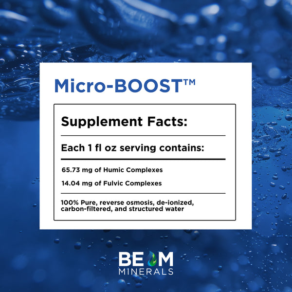 Micro-BOOST humic minerals Supplement Facts