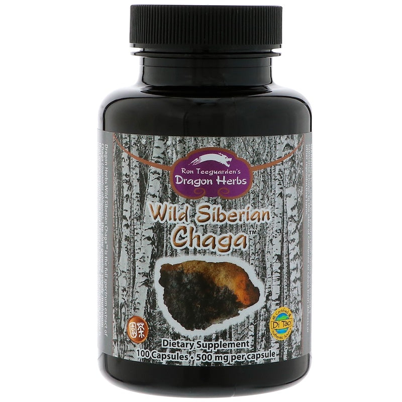 Dragon Herbs Wild Siberian Chaga 100caps (500mg)