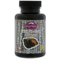 Thumbnail for Dragon Herbs Wild Siberian Chaga 100caps (500mg)