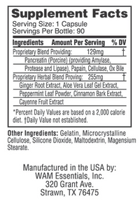 Thumbnail for Digest-Fuerte™ (Digestive Enzymes) 90 Caps (WAM Essentials)