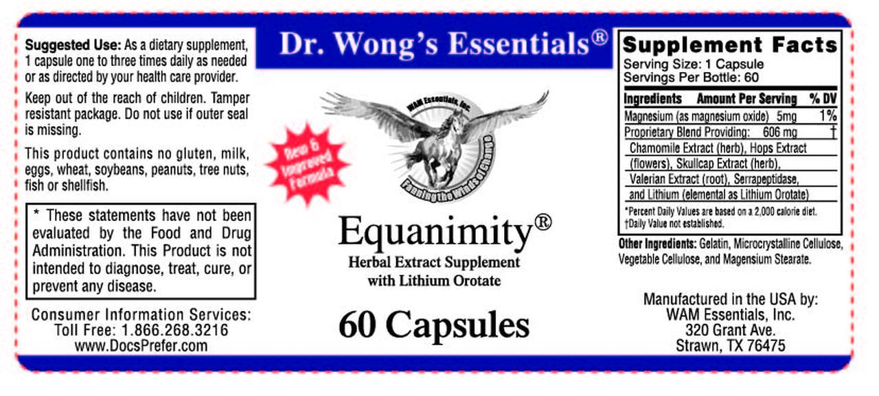 Equanimity 60 Caplets (WAM Essentials)