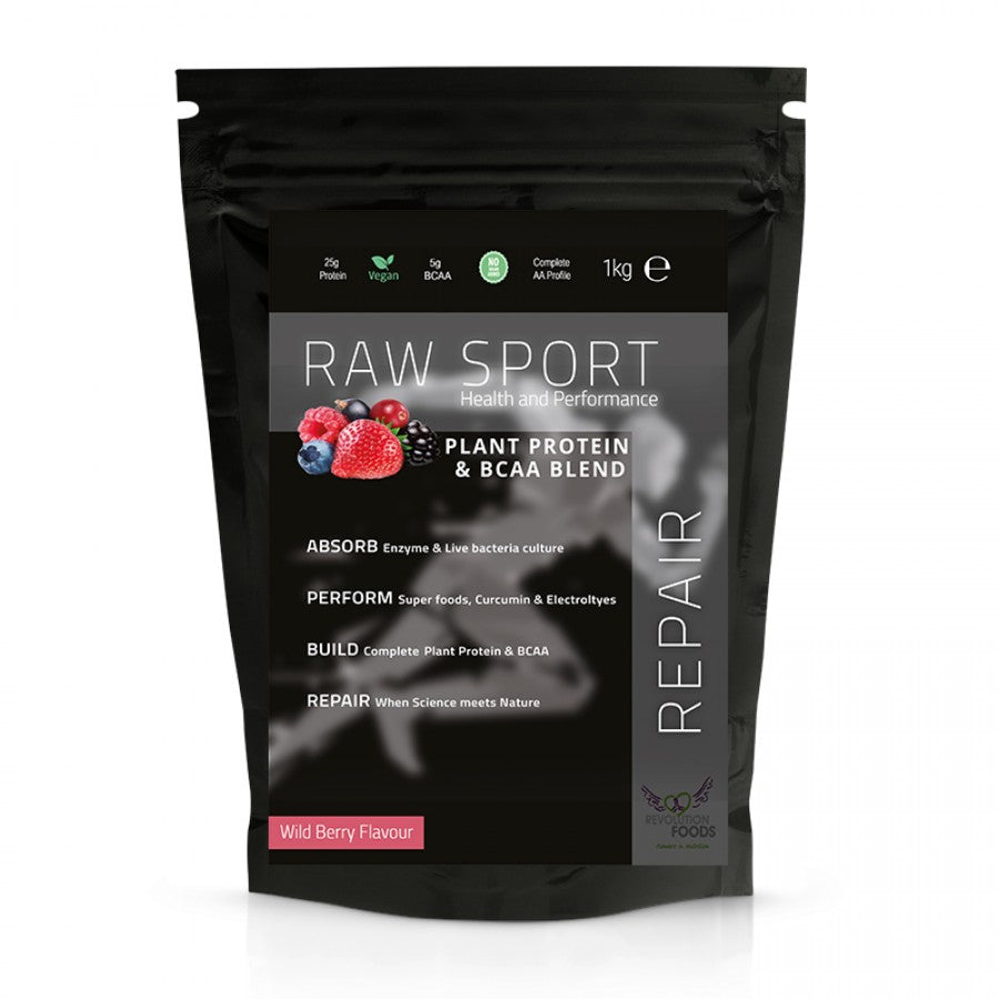 Revolution Foods - REPAIR Plant Protein & BCAA'S Wild Berry flavour 1KG