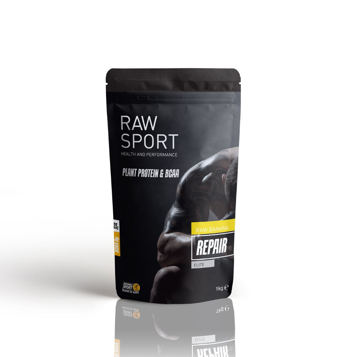 Raw Sport - Elite Repair Plant Protein And BCAA 1kg (Raw Banana)