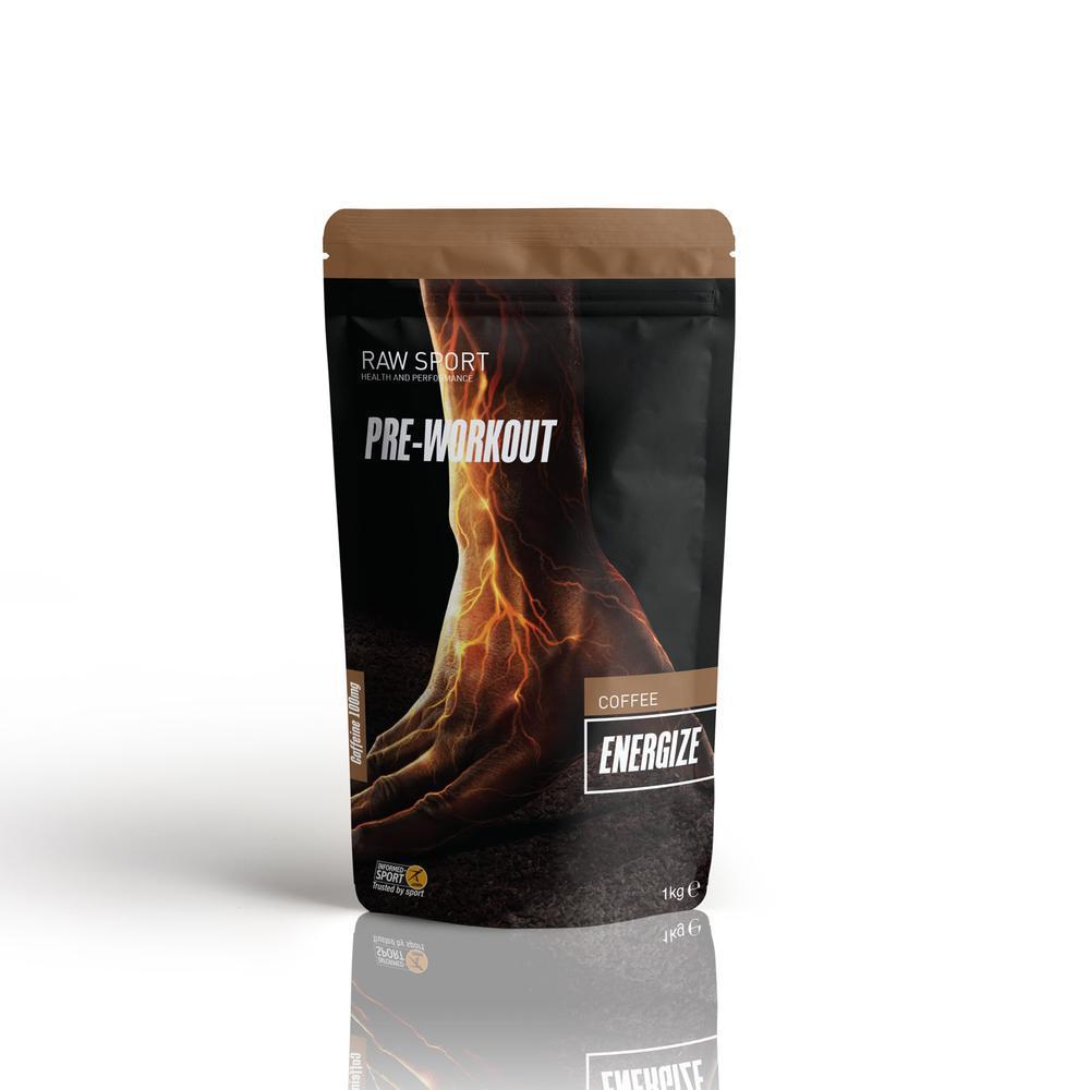 Raw Sport Energize Pre Work Out Coffee Flavour 240g