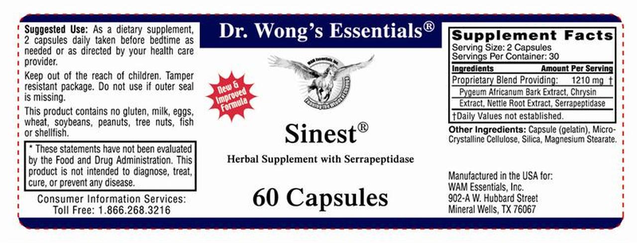 Sinest 60 Caplets (WAM Essentials)