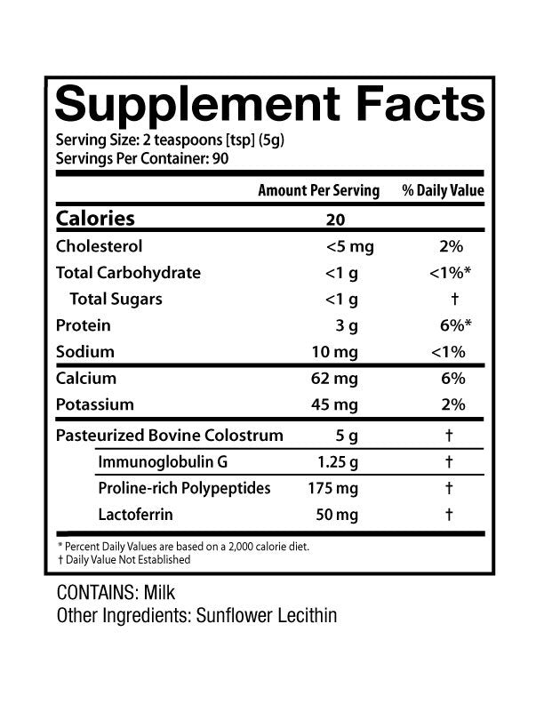 Sovereign Labs - Colostrum LD® Vanilla Powder - 32 oz. (907 grams)