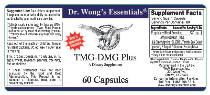 TMG-DMG Plus (WAM Essentials) 60 Capsules