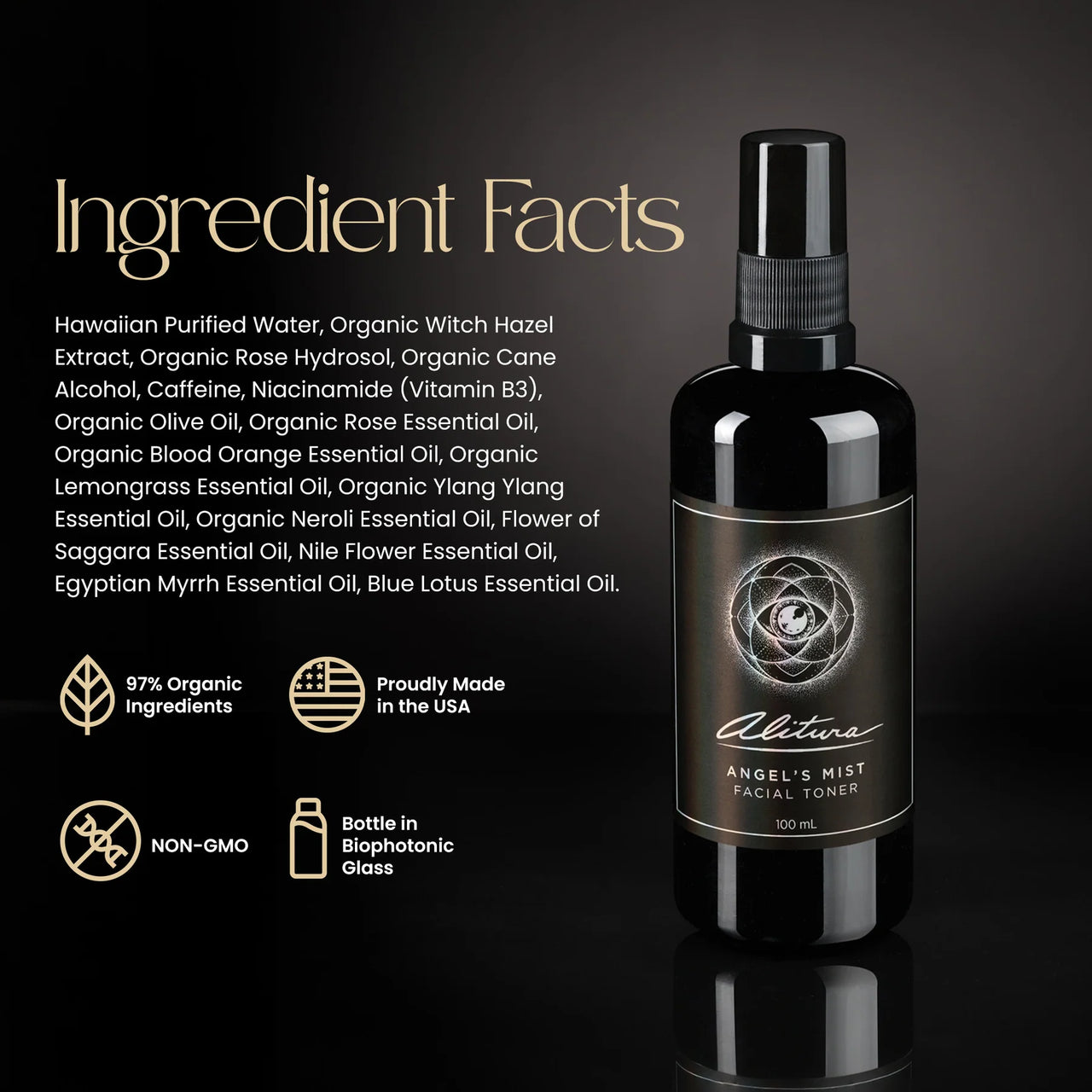 Alitura - Angel’s Mist Facial Toner | Botanical Hydration Mist (100ml)