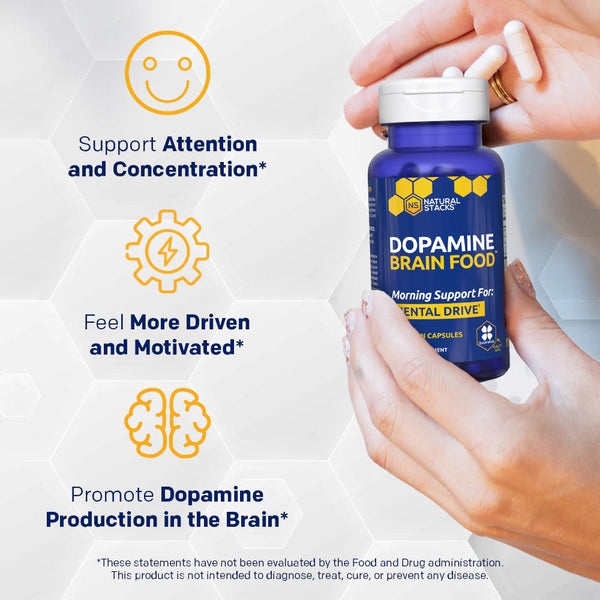 Dopamine Brain Food™ - 60 Capsules (Natural Stacks)