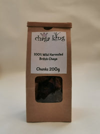 Thumbnail for Wild Chaga King Chunks 200g (100% British Wild Chaga Chunks)