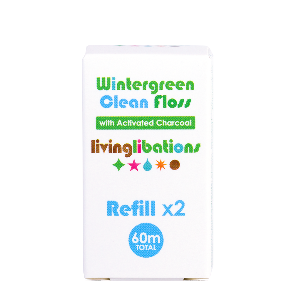 Living Libations Wintergreen Clean Floss Refill 60m (2x30m)