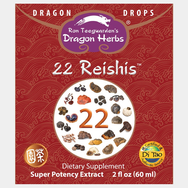 Dragon Herbs - 22 Reishis Liquid Extract (240ml/8floz Refill)