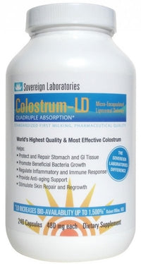 Thumbnail for Sovereign Labs - Colostrum LD® Capsules : Liposomal Delivery - 240caps (480mg each)