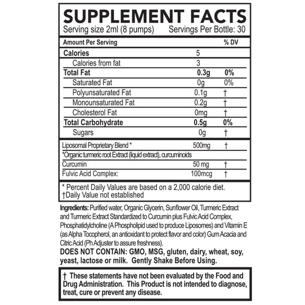 Purality Health - PureDose® Liposomal Turmeric 2floz (60ml)