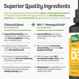 Thumbnail for Nature Provides - Liquid Vitamin D3 (3000IU) & K2 (MK-7, 100% trans)