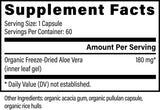 Thumbnail for Global Healing - Aloe Vera 60caps (Organic Freeze Dried)
