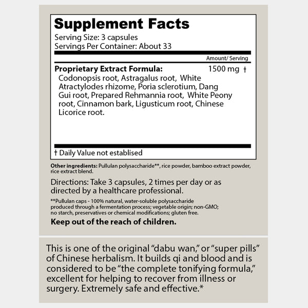Dragon Herbs Ten Complete Supertonic 100 Capsules (500mg)