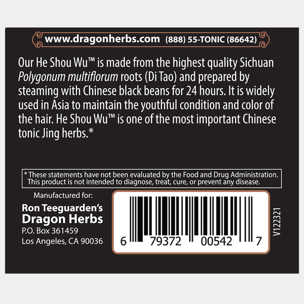 Dragon Herbs - He Shou Wu capsules (100caps/500mg)
