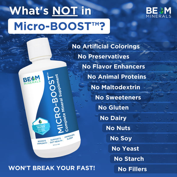 BEAM Minerals Micro-BOOST Ingredients