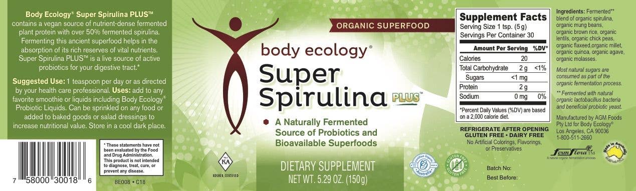 Body Ecology - Super Spirulina Plus (150g)