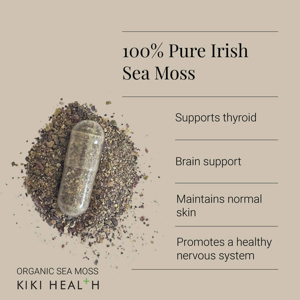 Kiki Health - Organic Irish Sea Moss (90 Vegicaps/500mg)