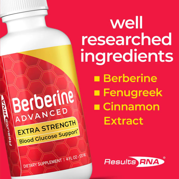 Results RNA - Berberine Advanced Extra Strength 2floz (60ml) (Blood Glucose Support)