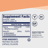 Thumbnail for Vimergy Herbs 5-MTHF Enhanced with B12 60caps