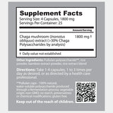 Thumbnail for Dragon Herbs - Wild Siberian Chaga Mushroom Capsules (100caps/450mg)