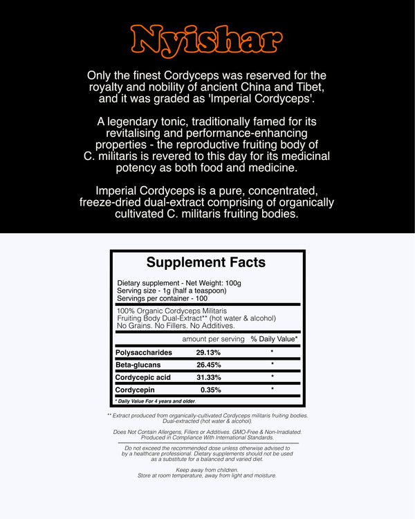Nyishar - Imperial Cordyceps 100g