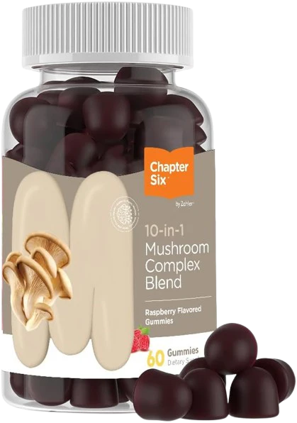 Zahler - 10 in 1 Mushroom Gummies | 60 Count (Raspberry Flavour)