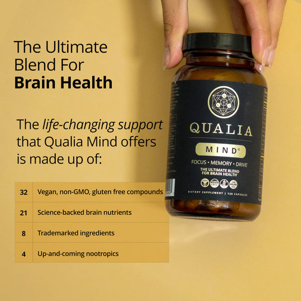 Qualia Mind 2.0 (120caps) | Brain Health, Focus, Memory, Drive