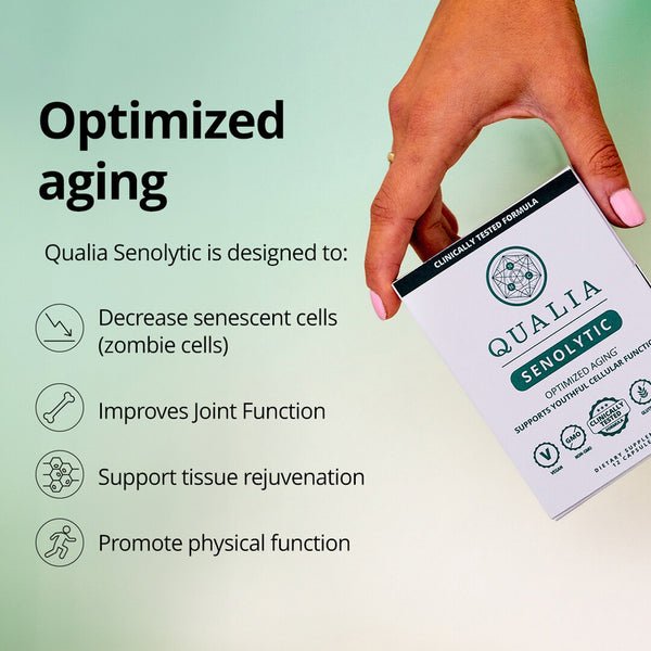 Qualia Senolytic (12caps) | Two-day Cell Rejuvenation | Support Youthful Cellular Function