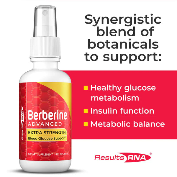 Results RNA - Berberine Advanced Extra Strength 2floz (60ml) (Blood Glucose Support)