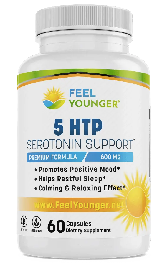 Feel Younger - 5 HTP Serotonin Support 200mg 60caps