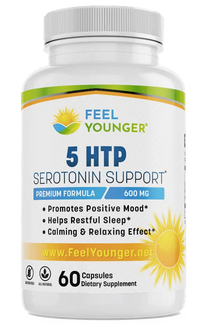 Thumbnail for Feel Younger - 5 HTP Serotonin Support 200mg 60caps